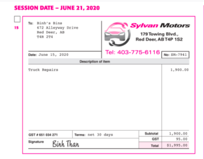 Please record all the transactions listed below using the ACCOUNTS section using