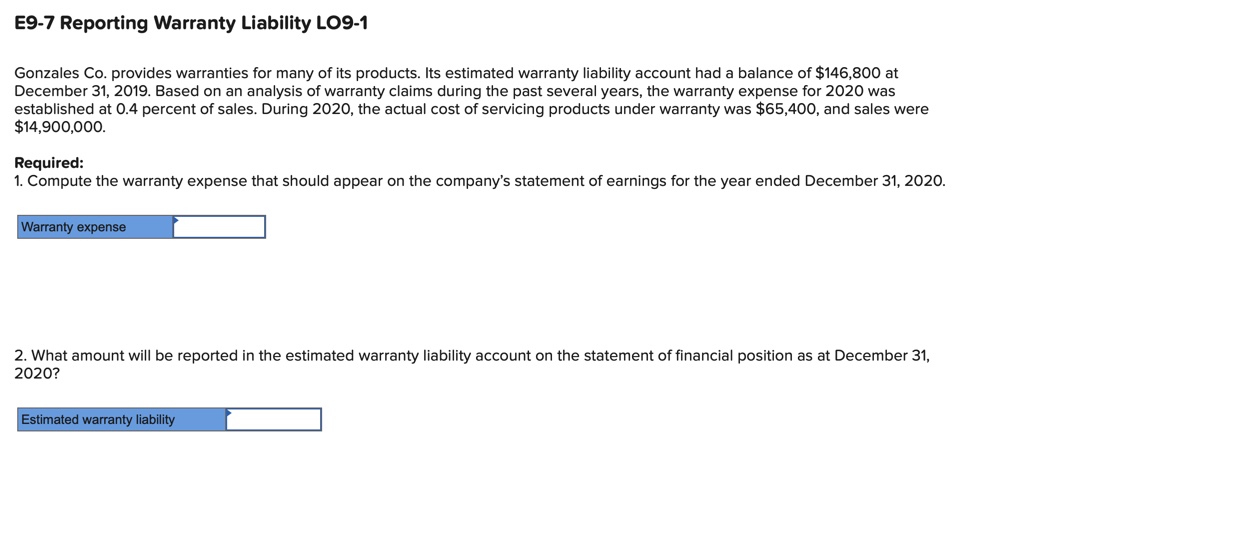 just need help with these can you provide a explanation E9-7 Reporting