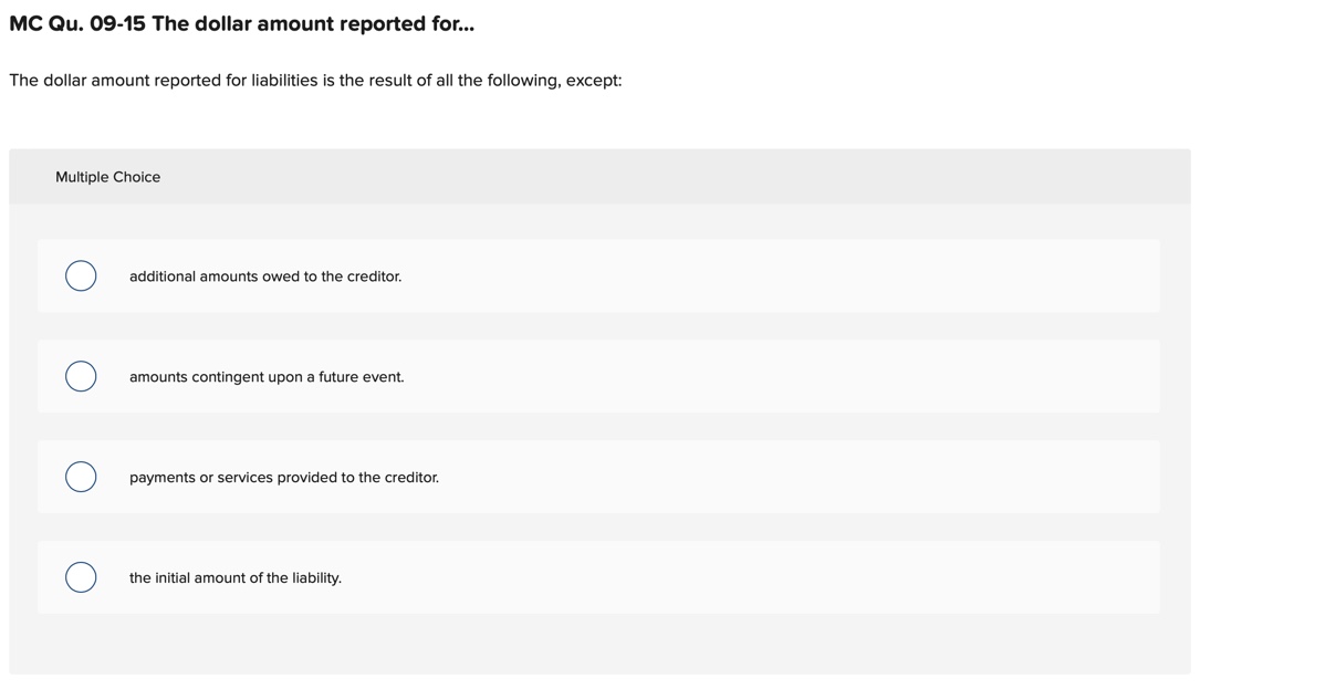 Warranty Liability LO9-1 Gonzales Co. provides warranties for many of its products.