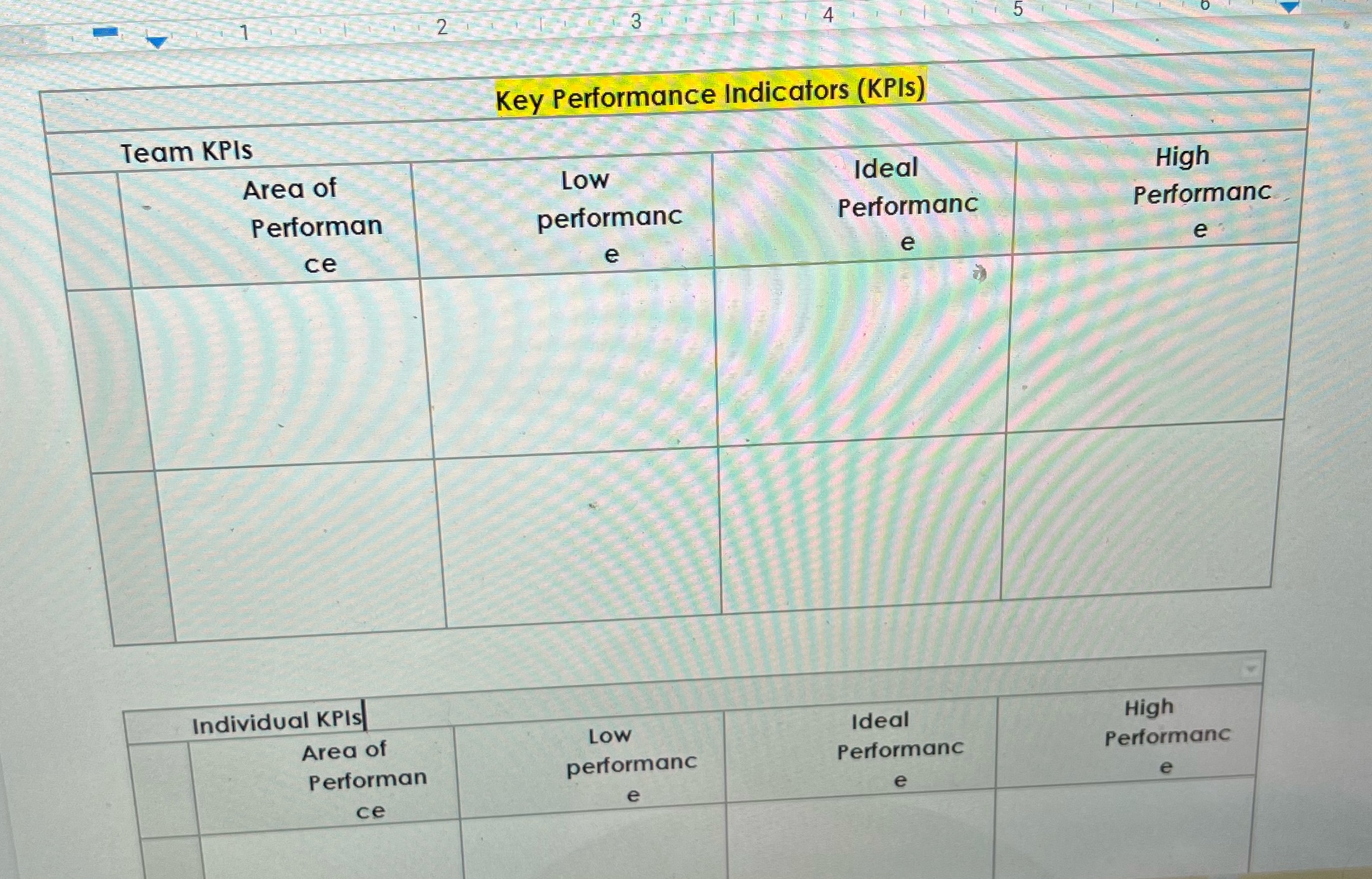 Develop key performance indicators (KPIs ). Ensure that your KPIs are based