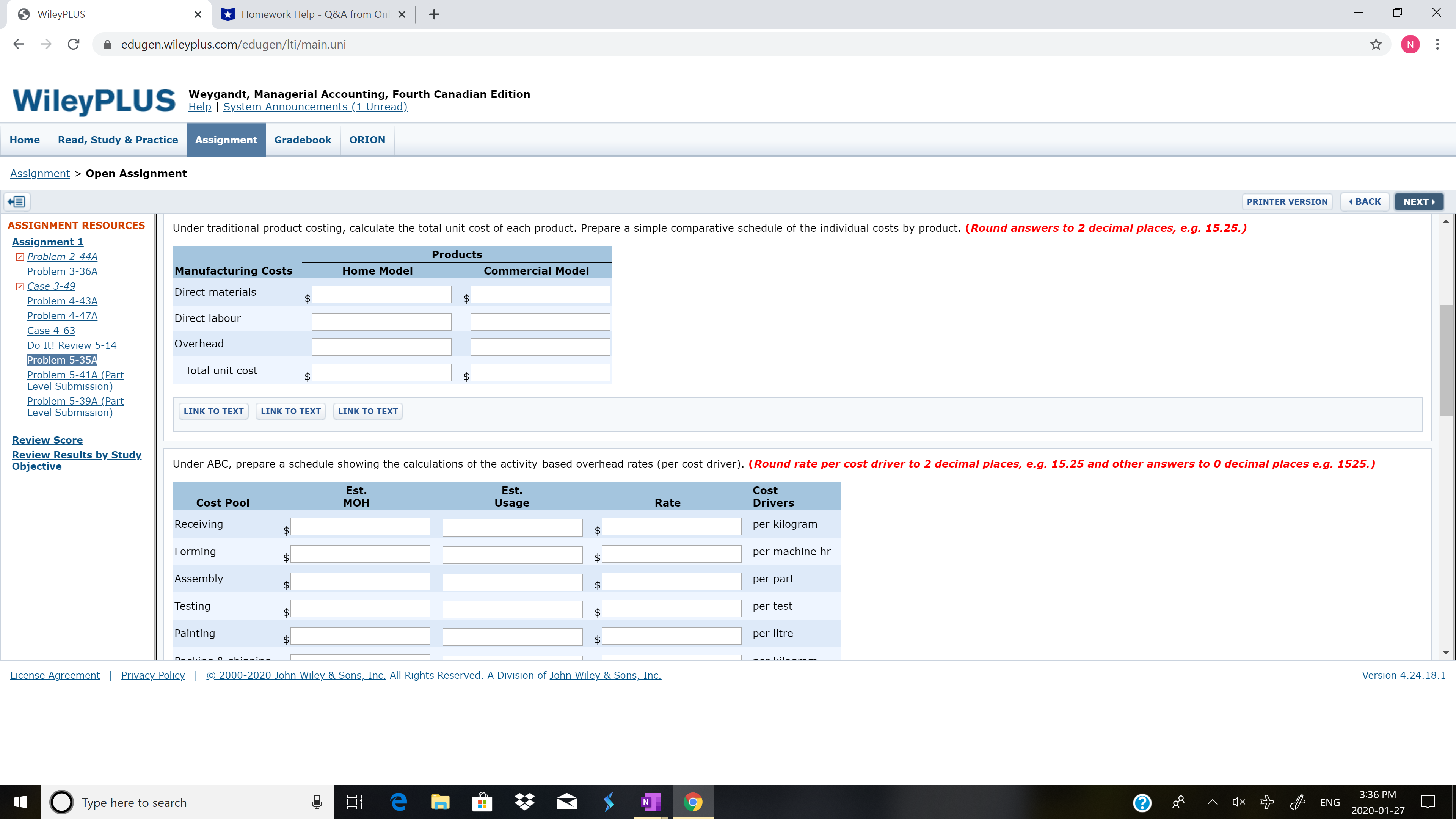 WileyPLUS * *Homework Help - Q&A from Onl x + X C