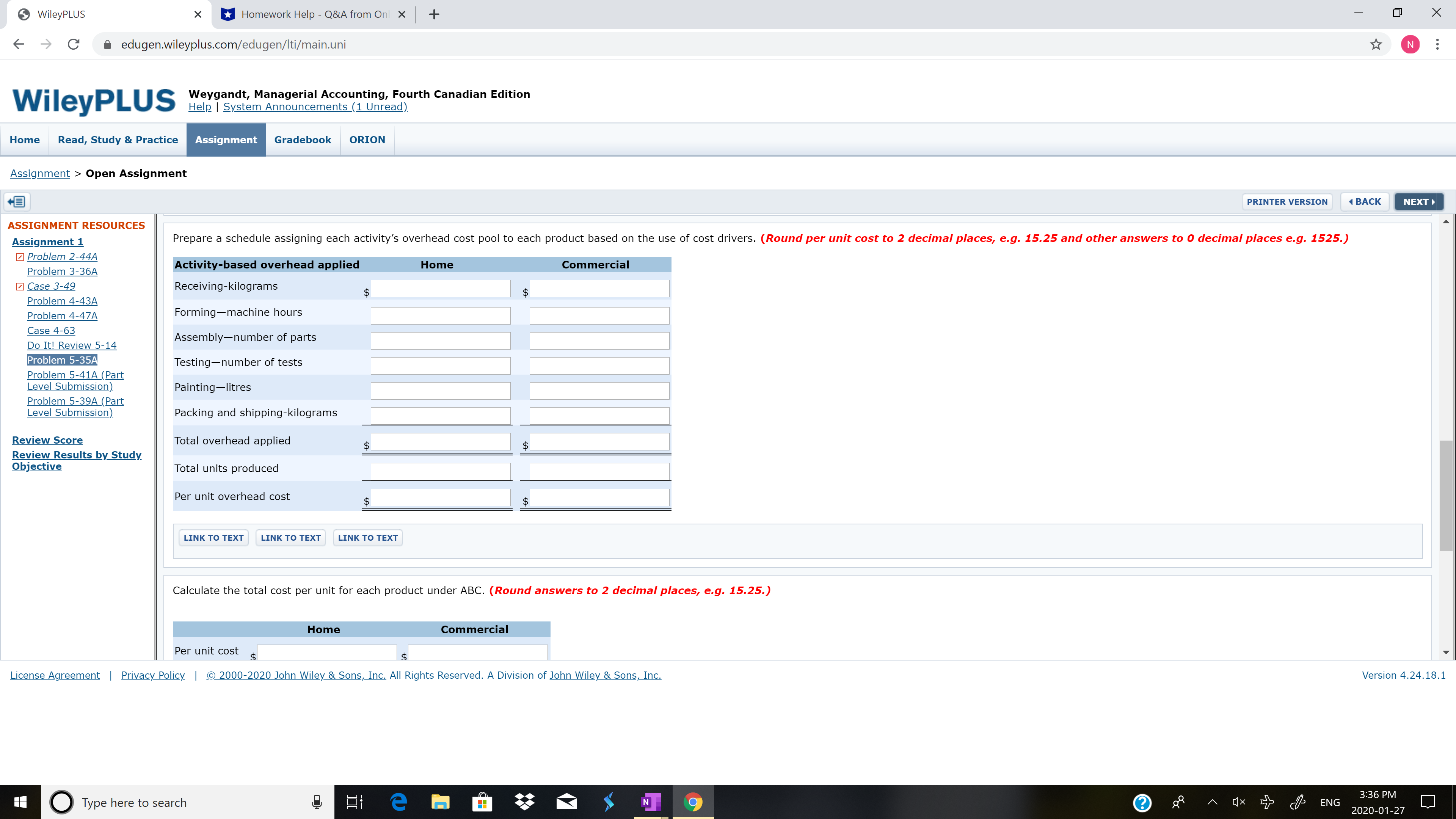 System Announcements (1 Unread Home Read, Study & Practice Assignment Gradebook ORION