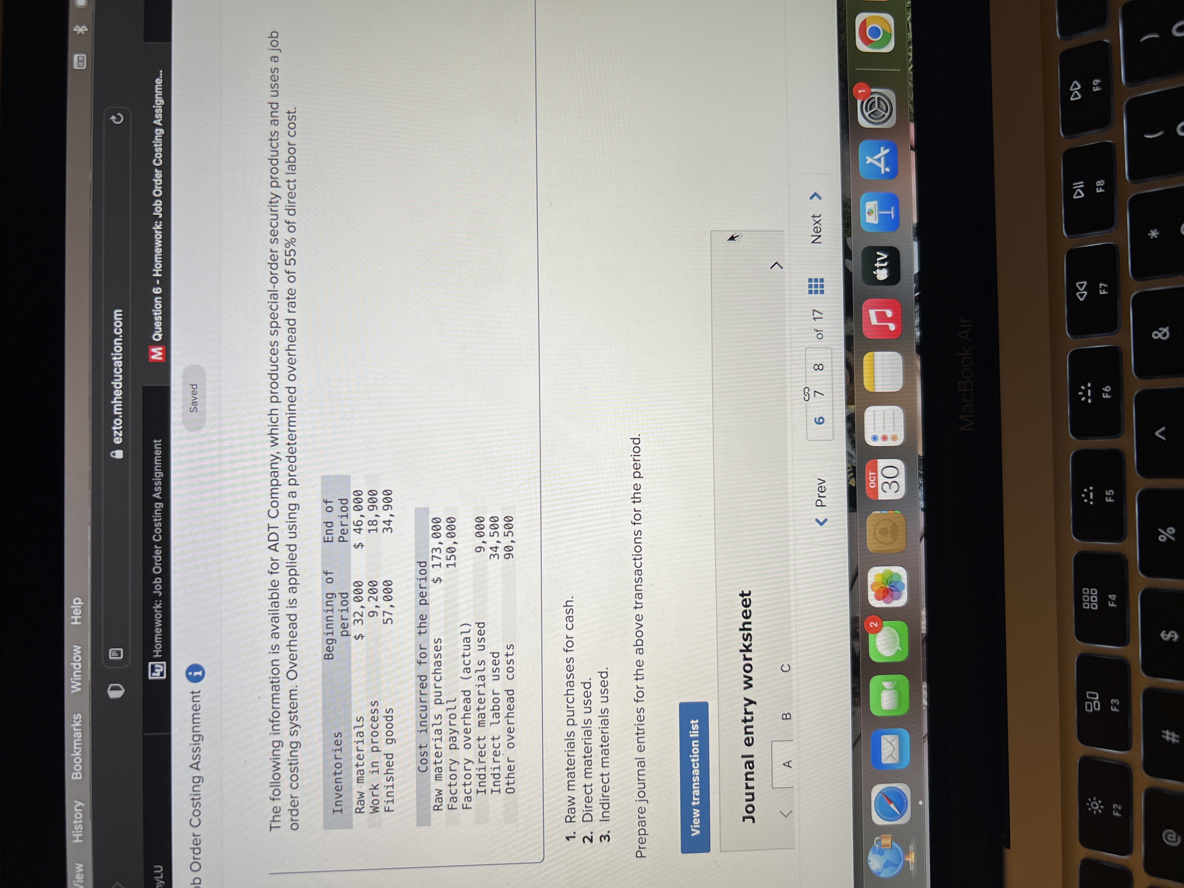 or incorrect for the work you have completed so far. It does