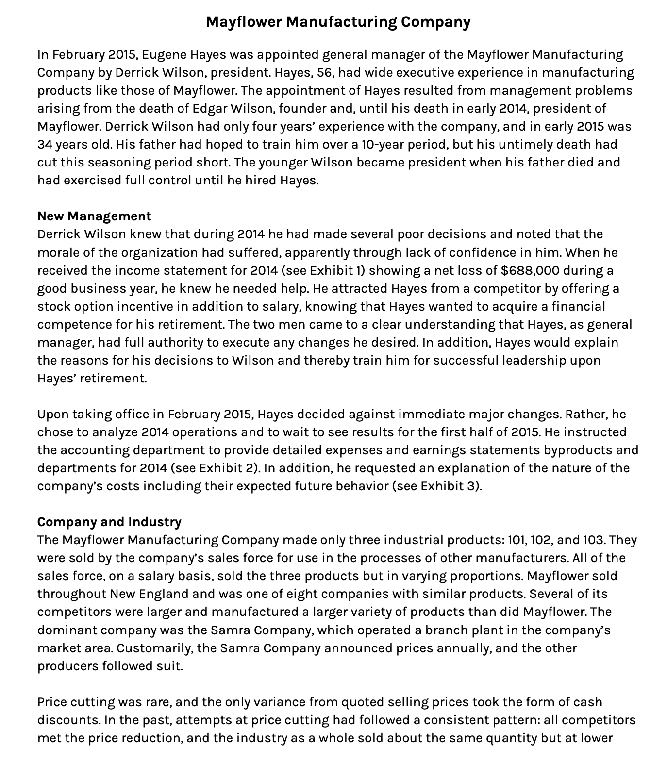 Mayflower improve profitability during the period January 1 to June 30, 2015?