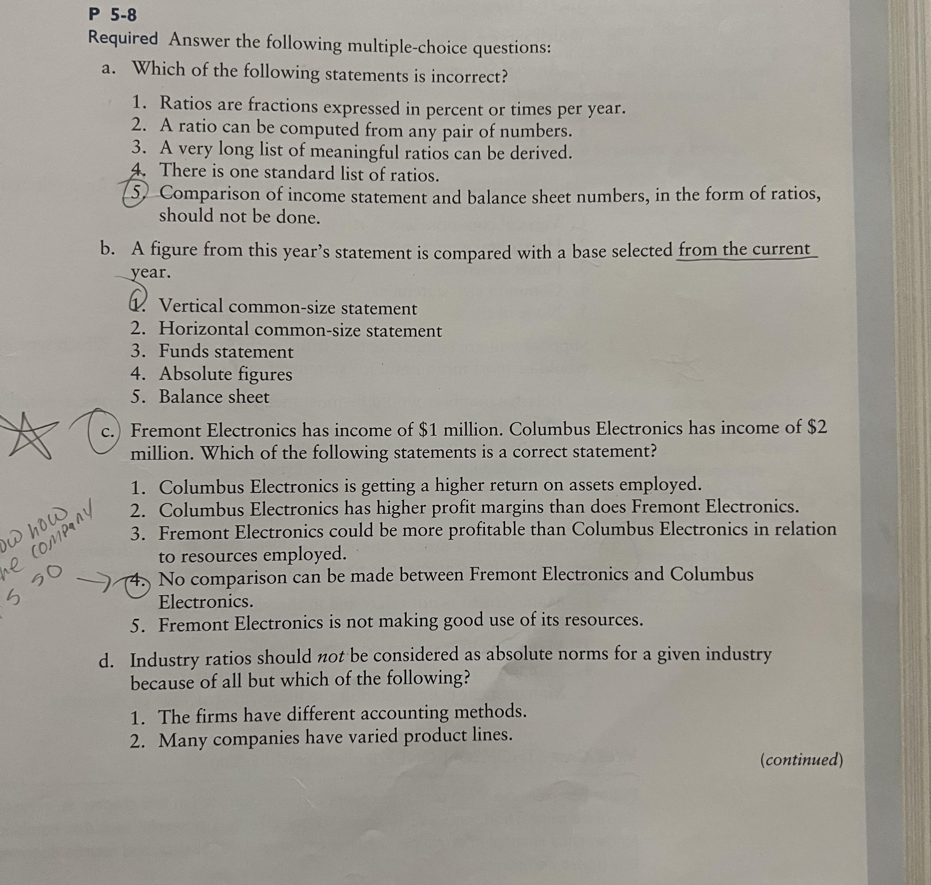 P5-8 (pg 219-220), & "To the net case" 5 (pg. 222).Instructions to