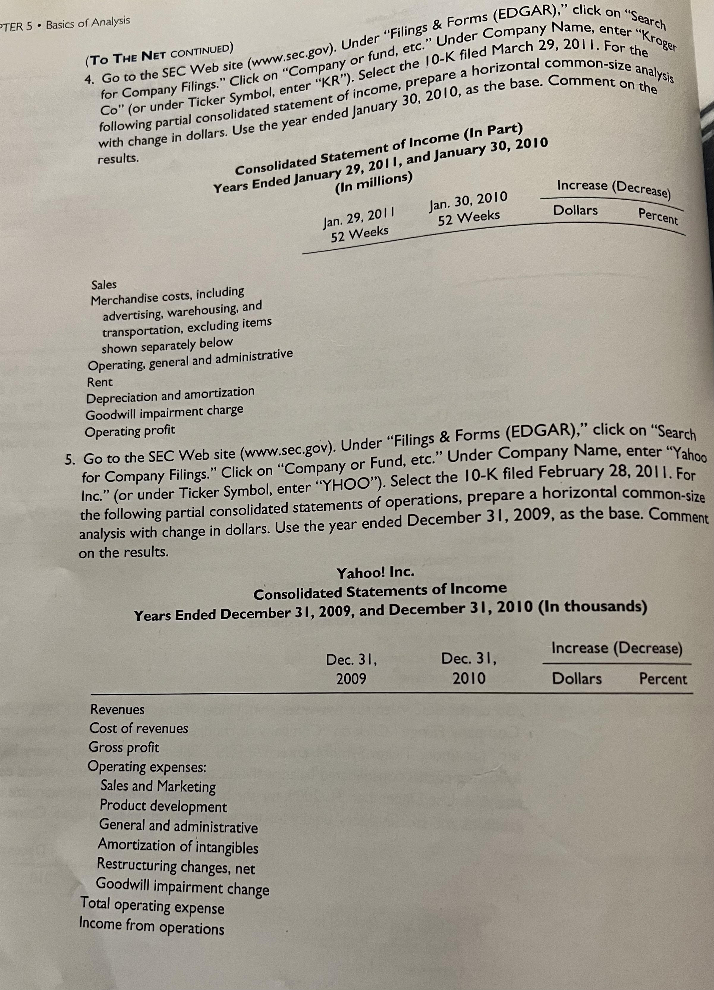 for Yahoo has been changed).Then below "Filing type", type10-K, and below "Prior