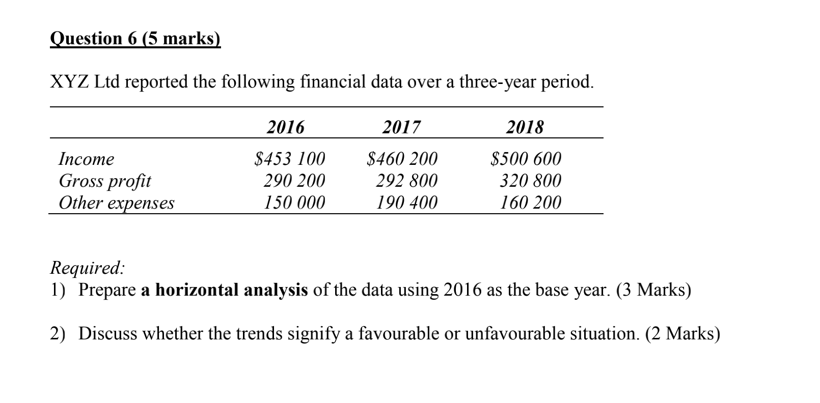 and Part C are not related. Part A (2.5 marks) ABC Ltd