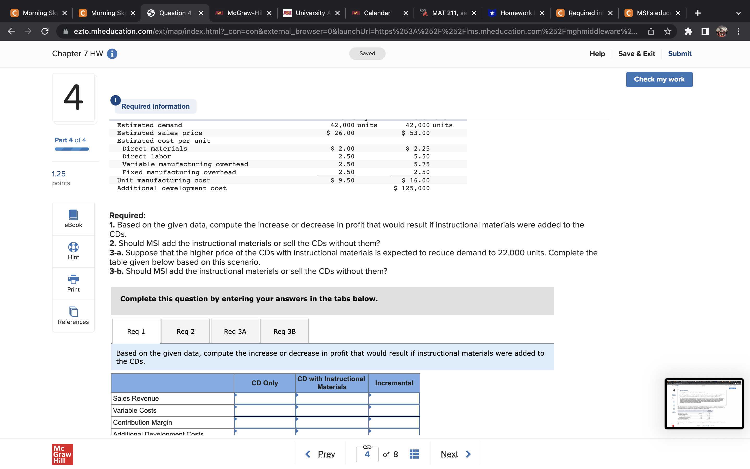 X Euniversity X e Calendar X T MAT211,5 X t Homewori X