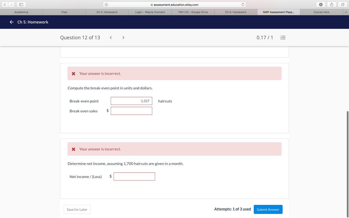 Crane Diesel owns the Fred onia Ba rberShop. He employs 7 barbe