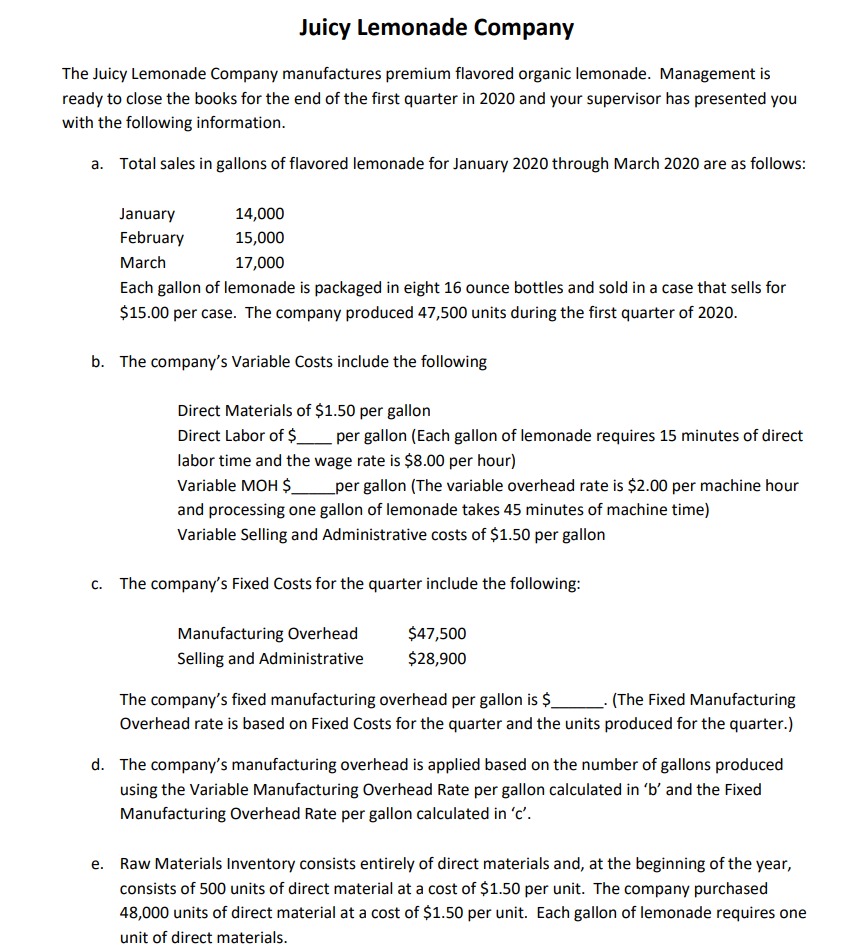 Step by step solution, attend to all questions... CRX Industries Inc. manufactures