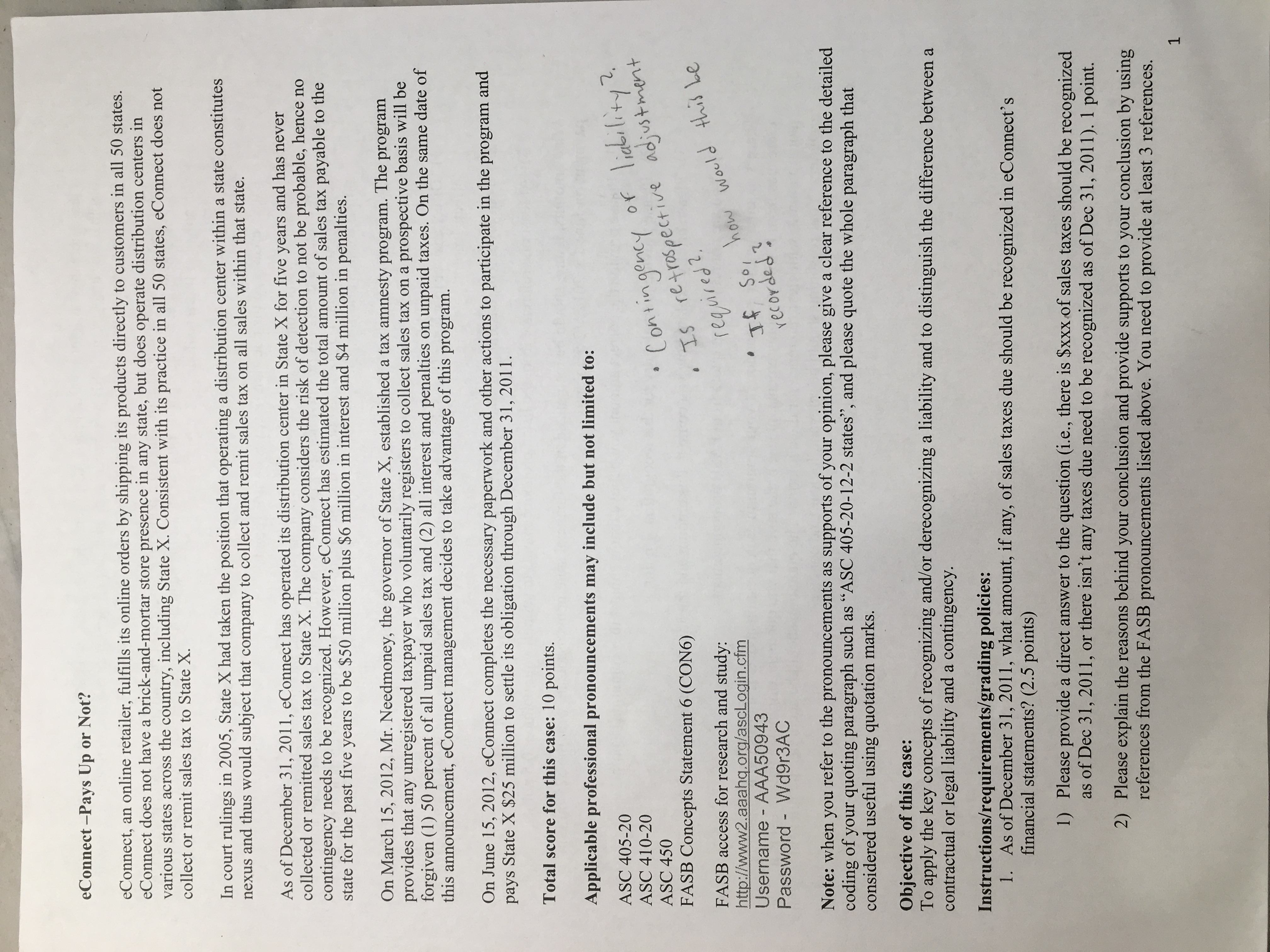 This is an ACCT 301A - Intermediate Accounting Case Study. I attached