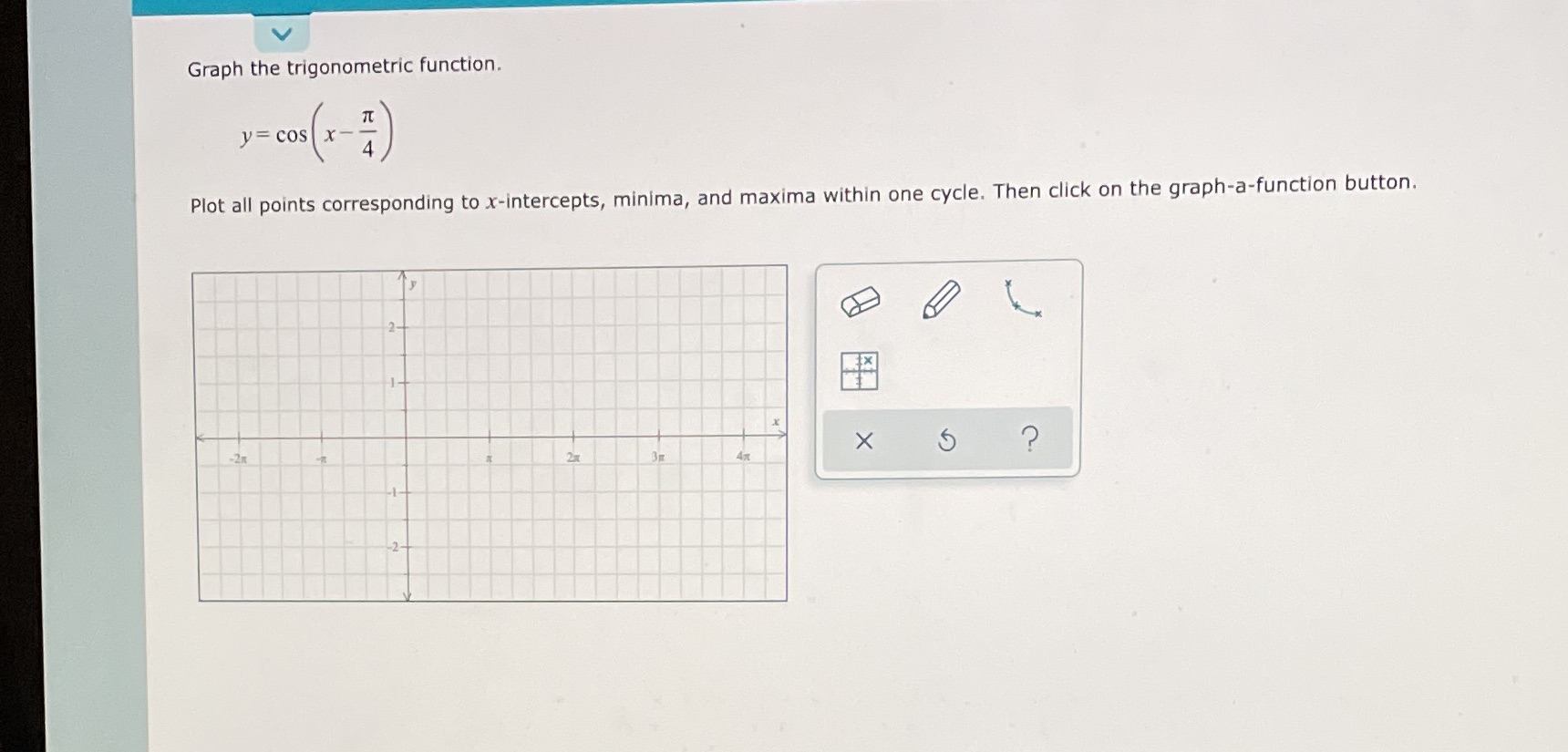 Please help me with this problem, please plot five points Graph the
