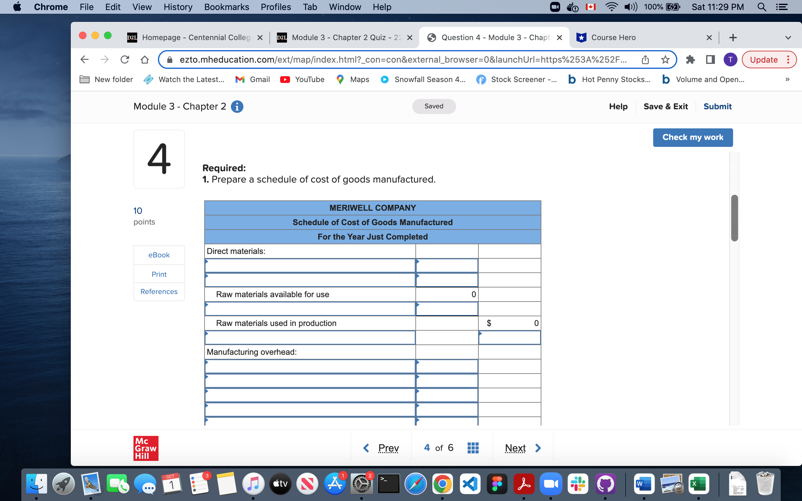 1 ) 100%% 27 Sat 11:29 PM Q E ... D2L Homepage
