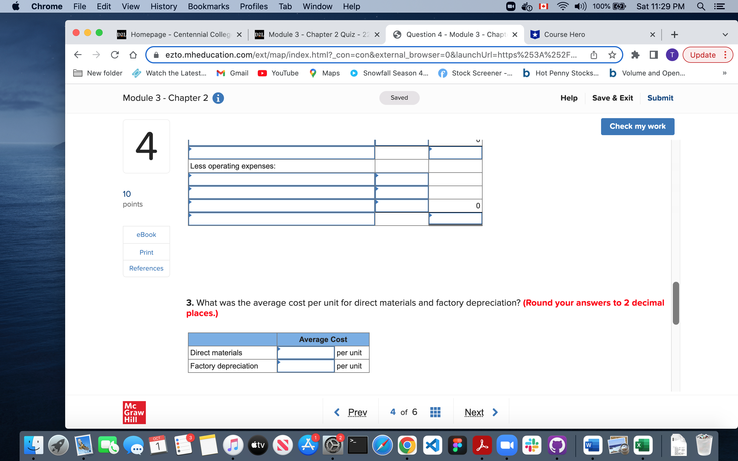 X + C D ezto.mheducation.com/ext/map/index.html?_con=con&external_browser=0&launchUrl=https%253A%252F... Update : New folder Watch the Latest...