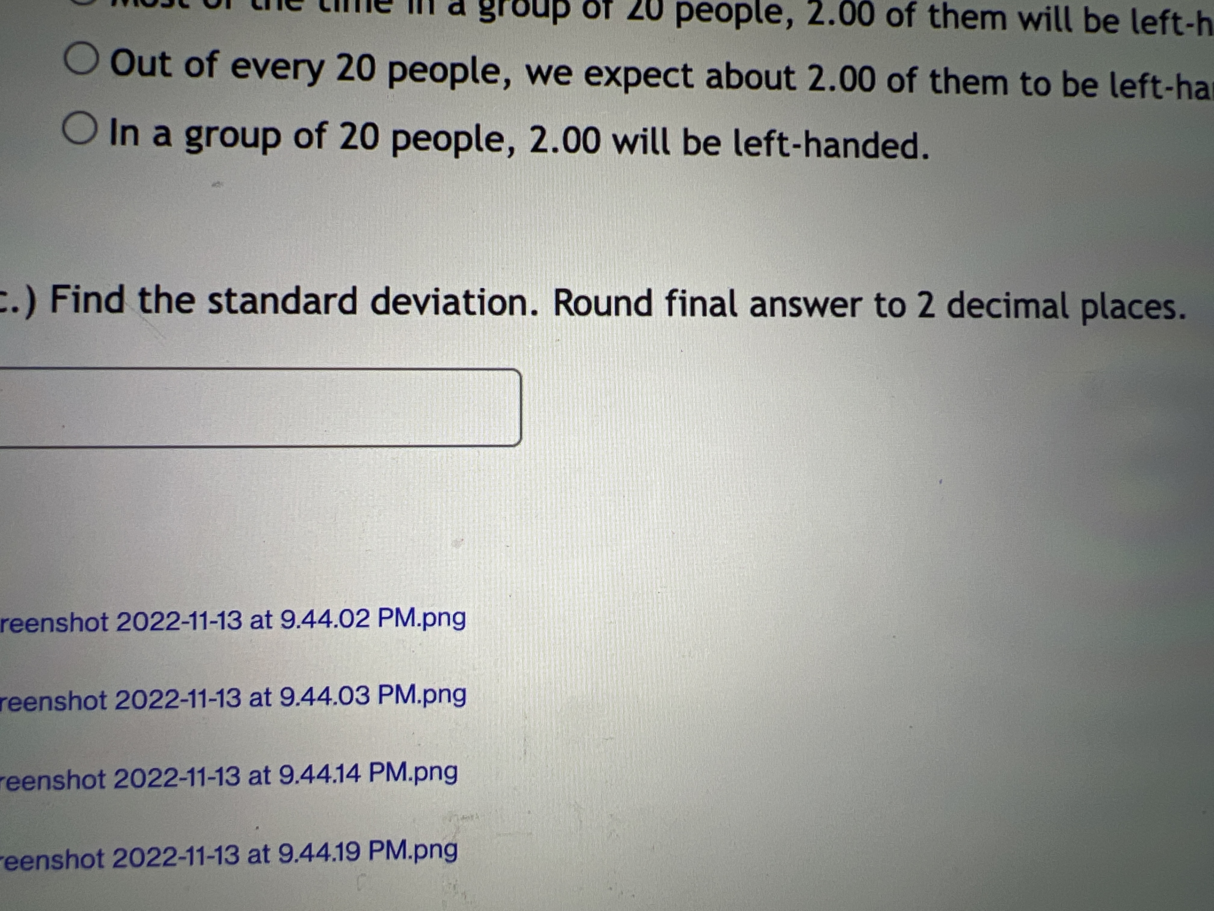 years. The 5% of items with the shortest lifespan will last less