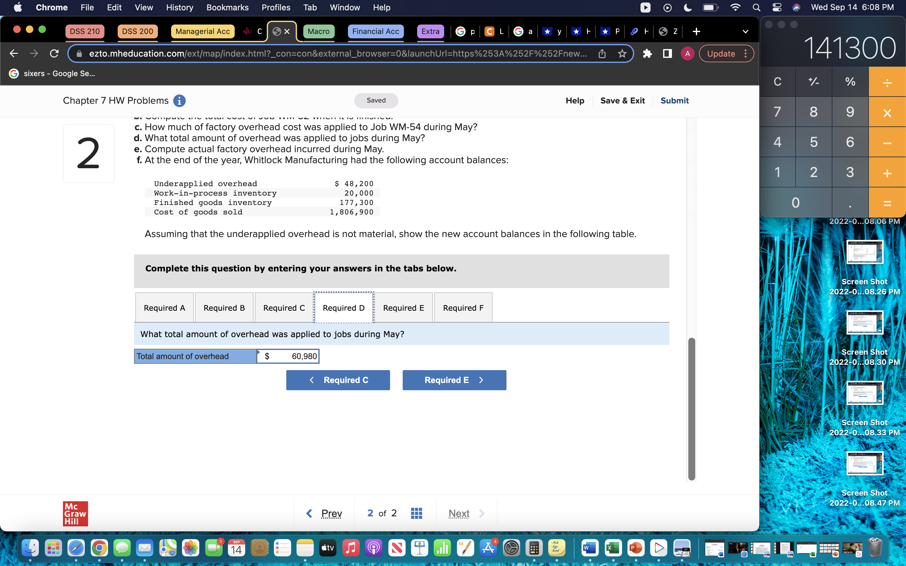 Submit 7 8 9 X 2 Whitlock Manufacturing uses a job costing