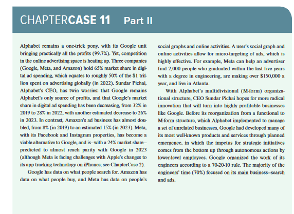 Answer just this question: Why did Google restructure itself and create company