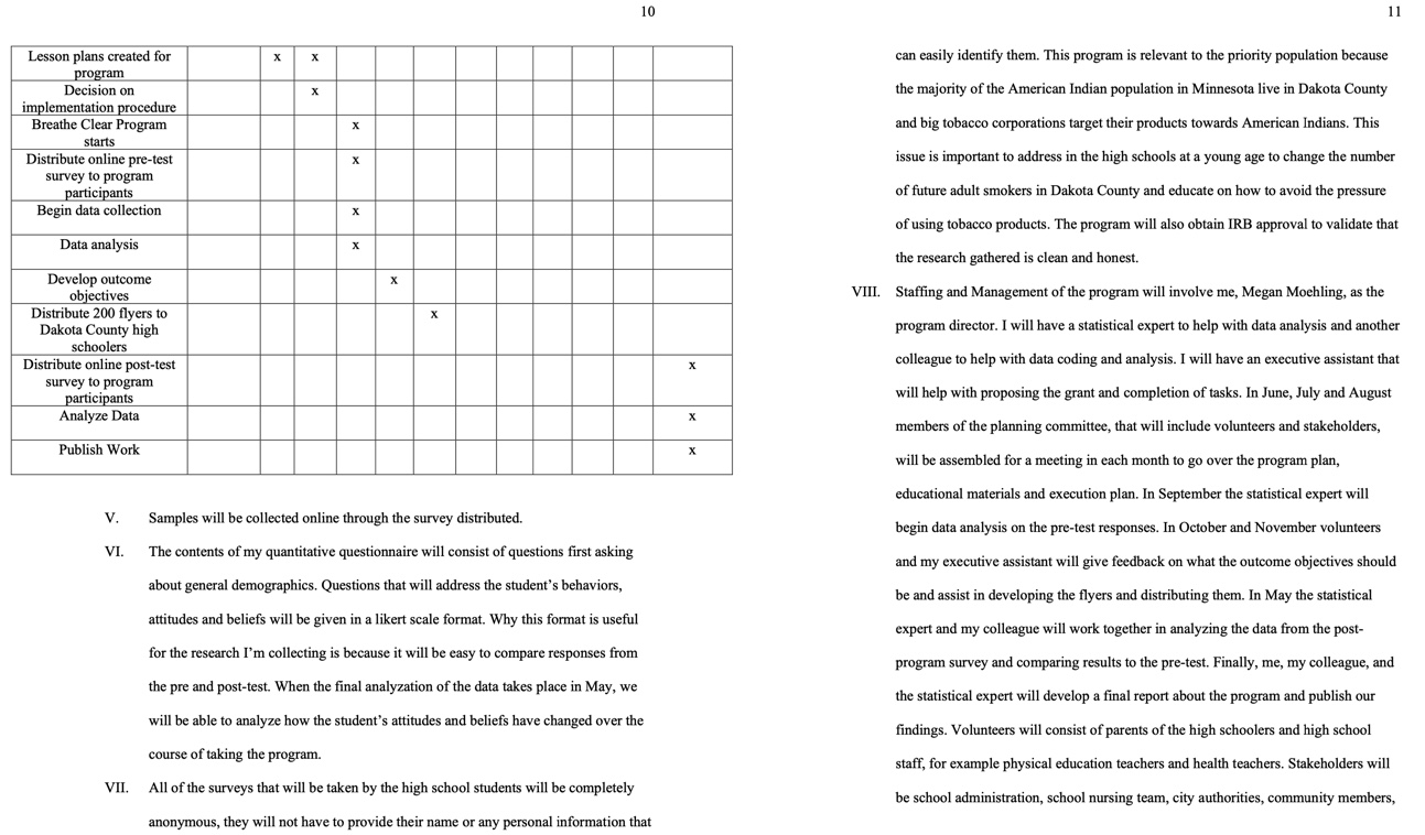 chart and also a Budget Justification for each Line-Item Budget item. My