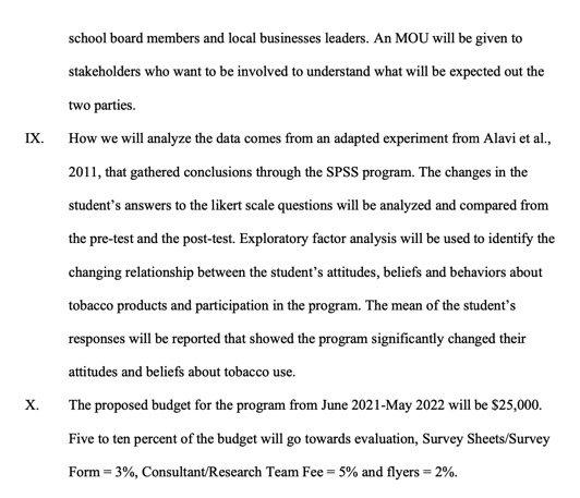 budget is $25,000. A line item budget includes identifying quantity and costs