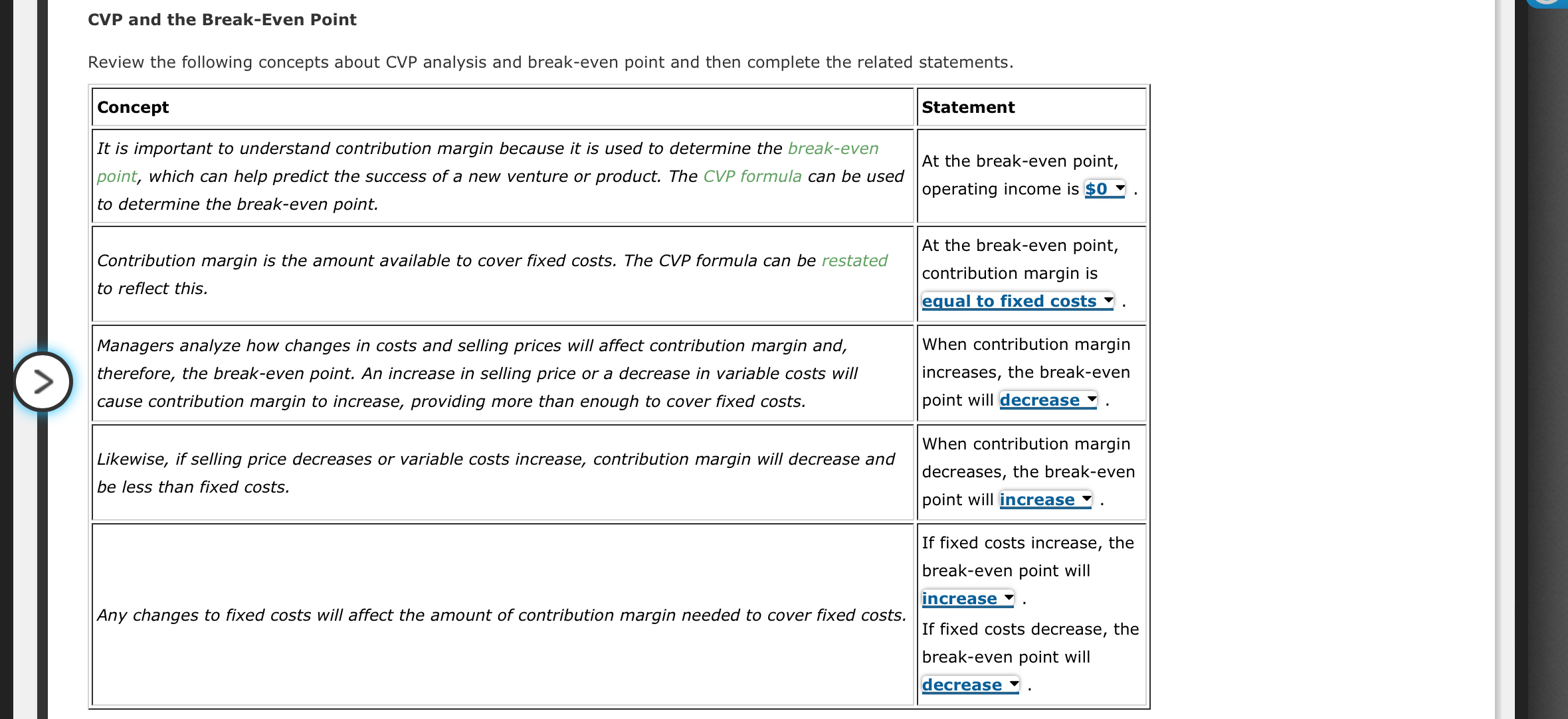 Income Statement For planning and control purposes, managers have a powerful tool