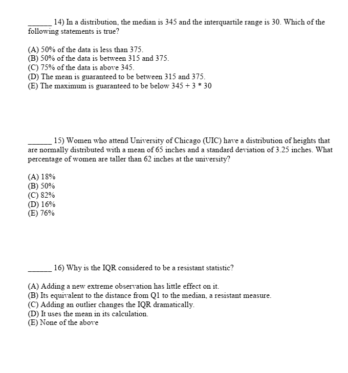 the cumulative relative frequency graph below to answer questions 12 - 13.