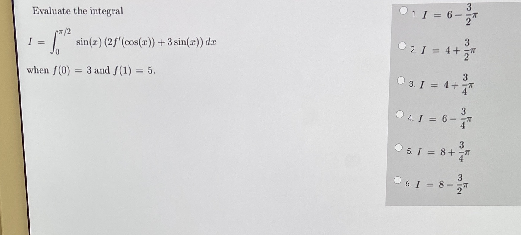 0 1. 1 = 6- 101 00 Evaluate the integral 3