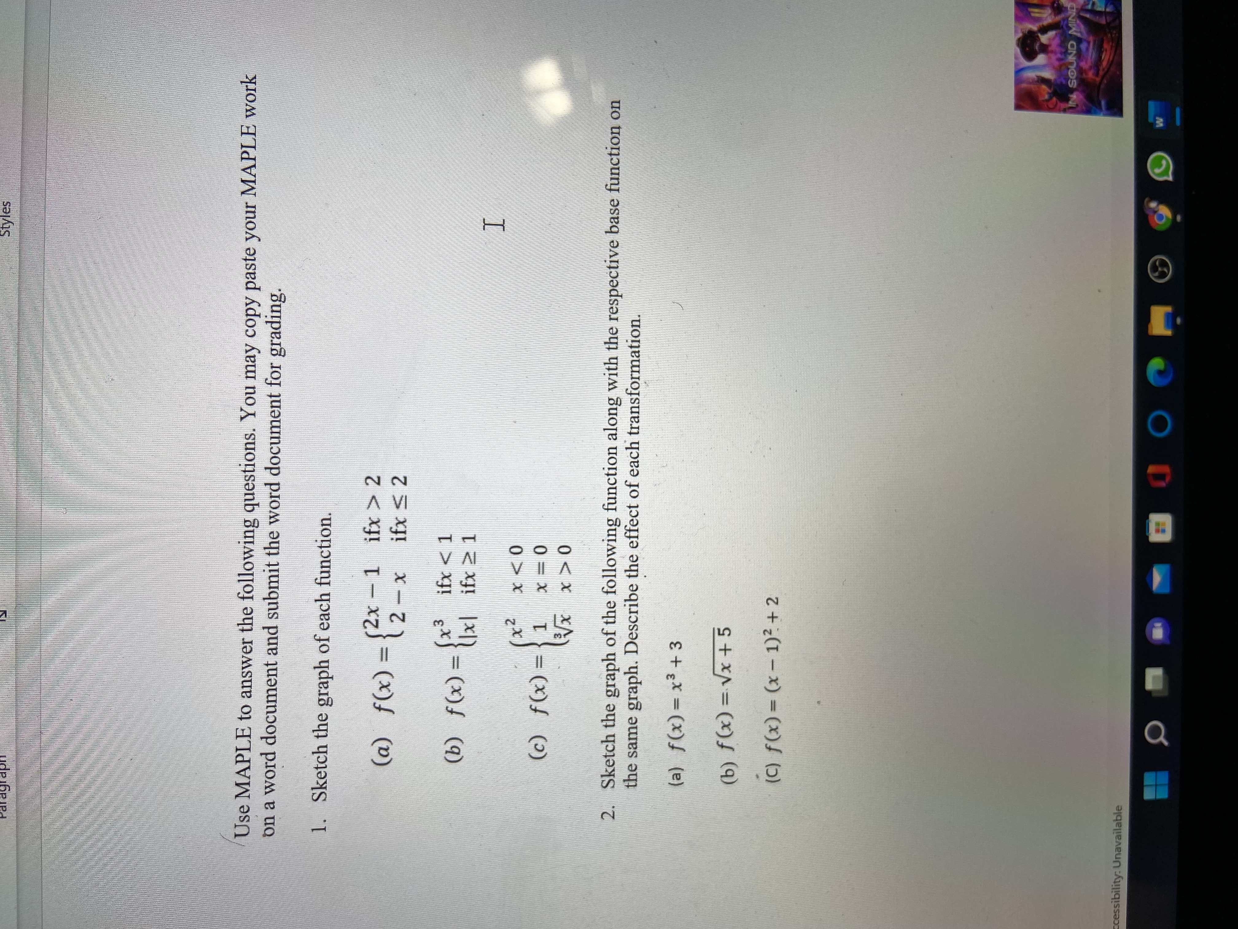 Hello good day, I am doing a pre-calculus course at my school