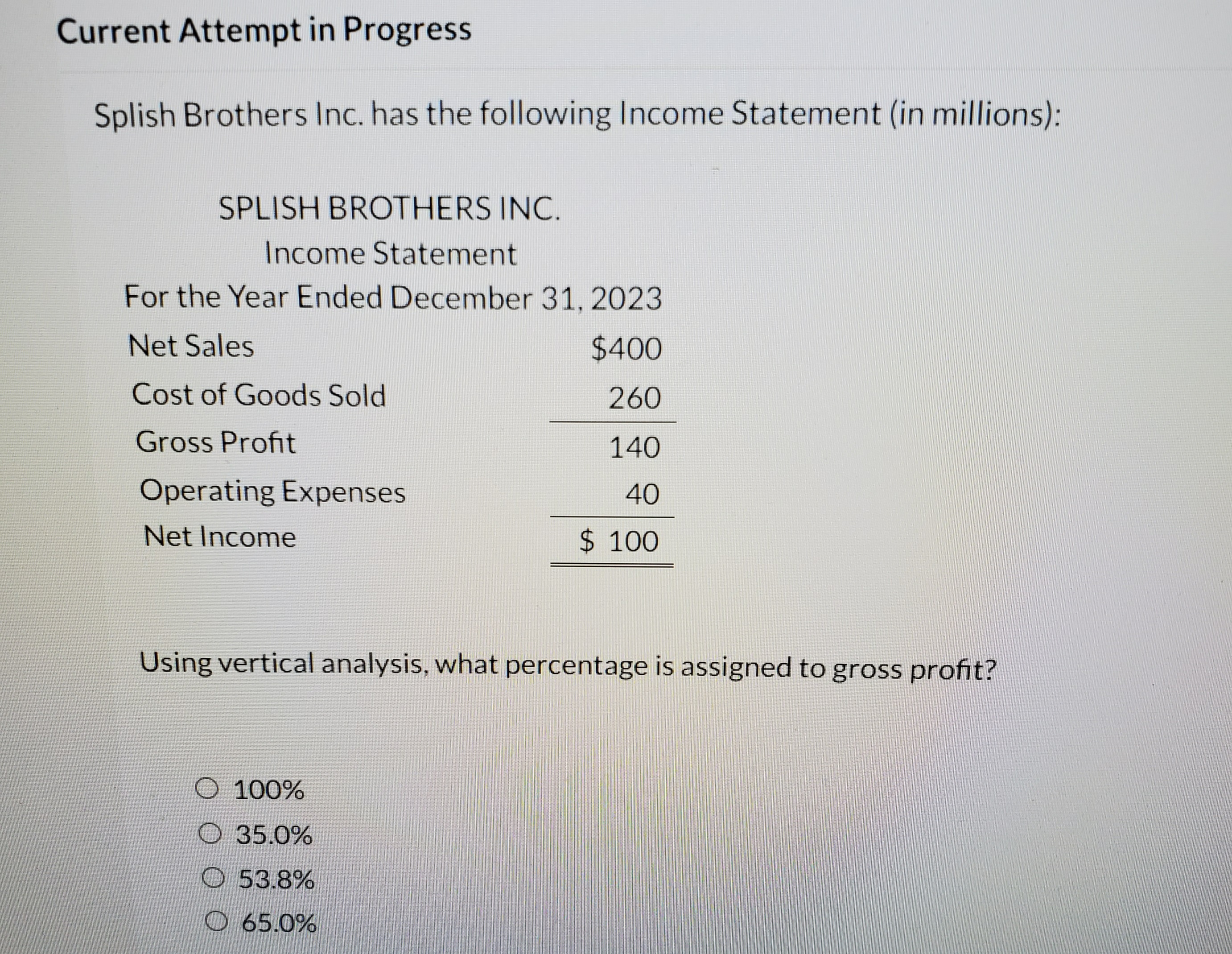 Inc. has an investment in trading securities of $161000. This investment experienced