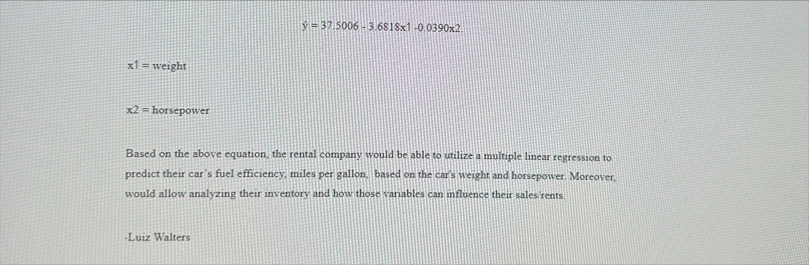 has 2.78 (2,780 lbs) weight and 225 horsepower? Suppose that this car