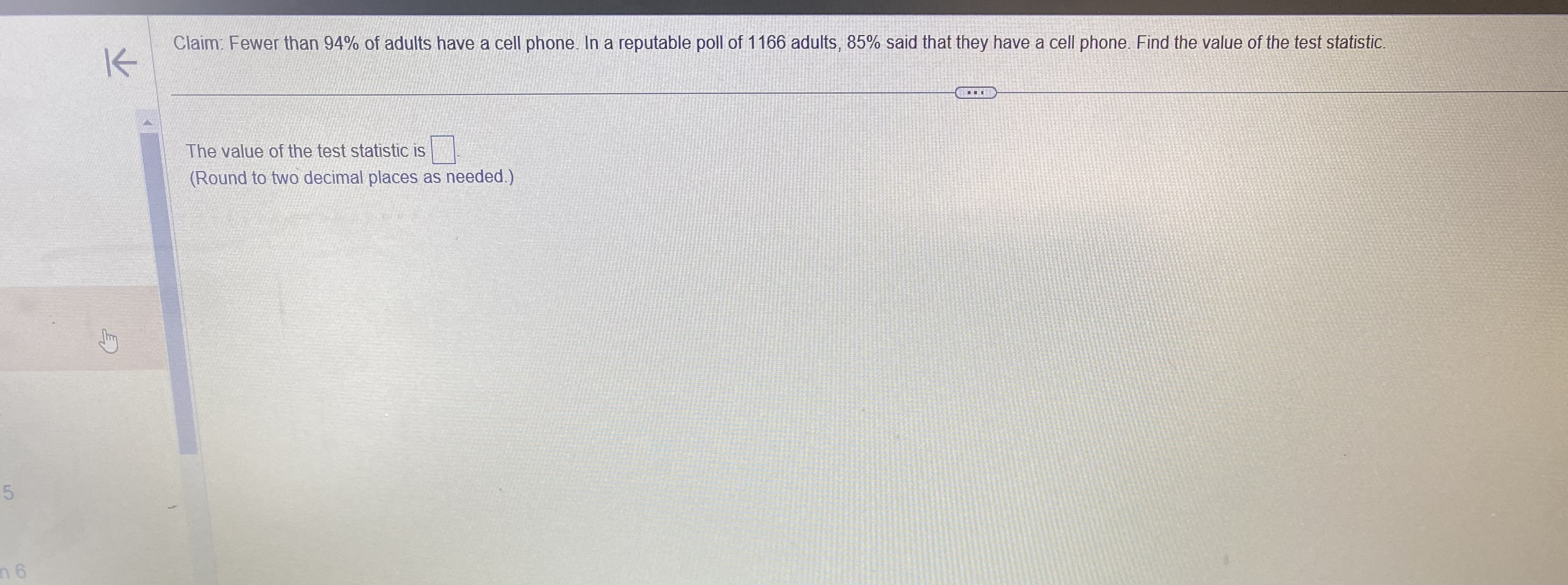 symbolic form of the null hypothesis Ho? Choose the correct answer below.