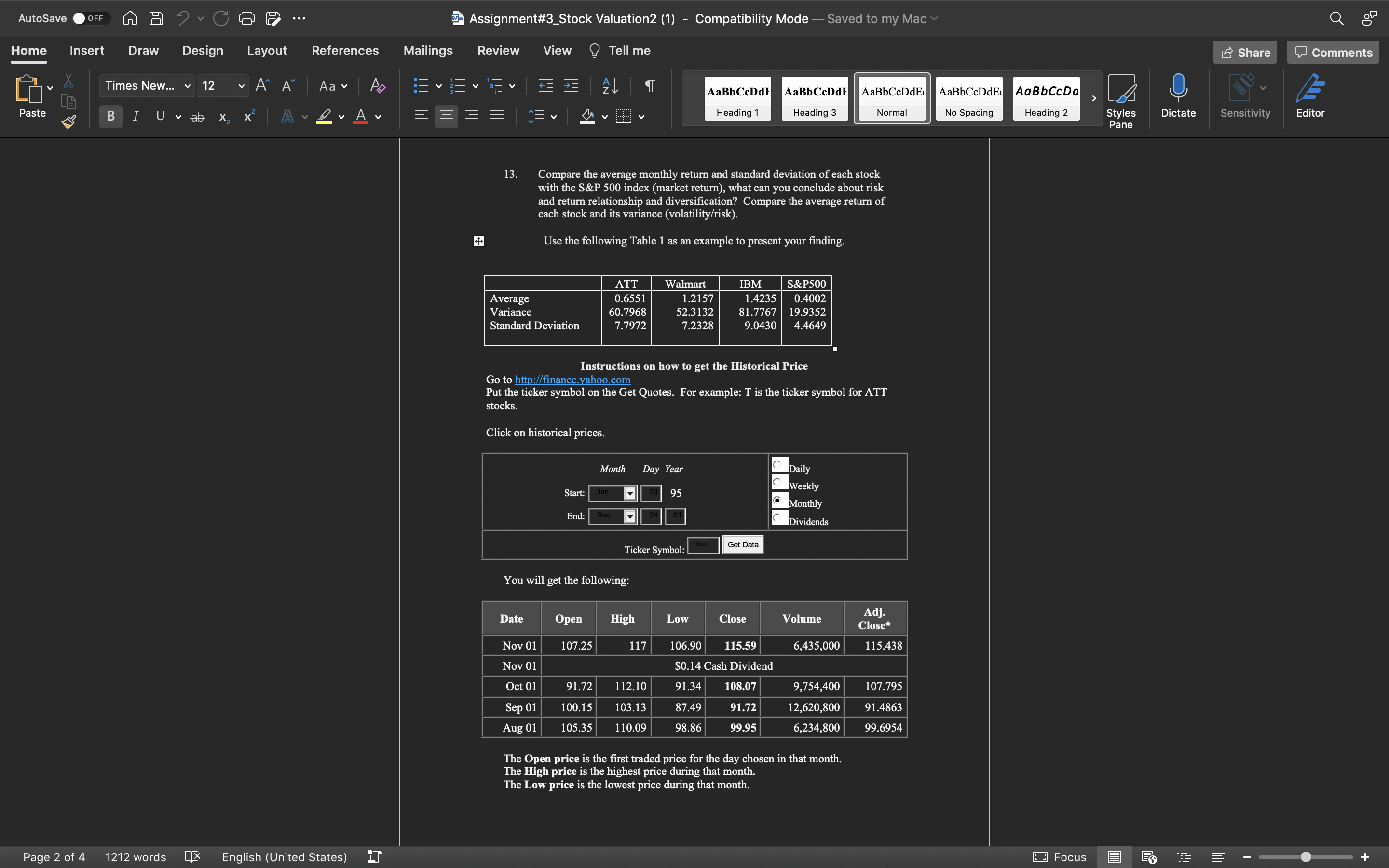 Saved to my Mac Home Insert Draw Design Layout References Mailings Review