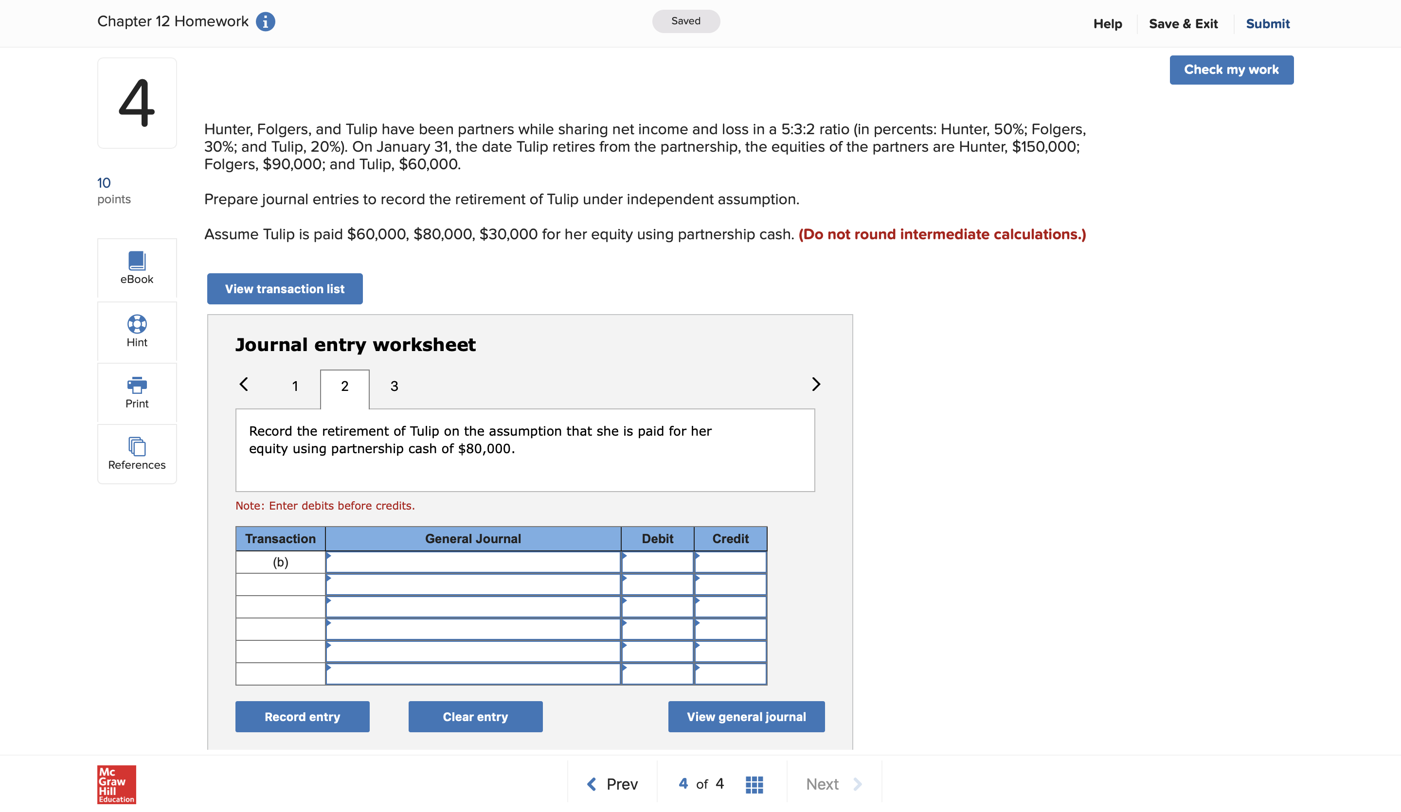 i Saved Help Save & Exit Submit Check my work 4 Hunter,