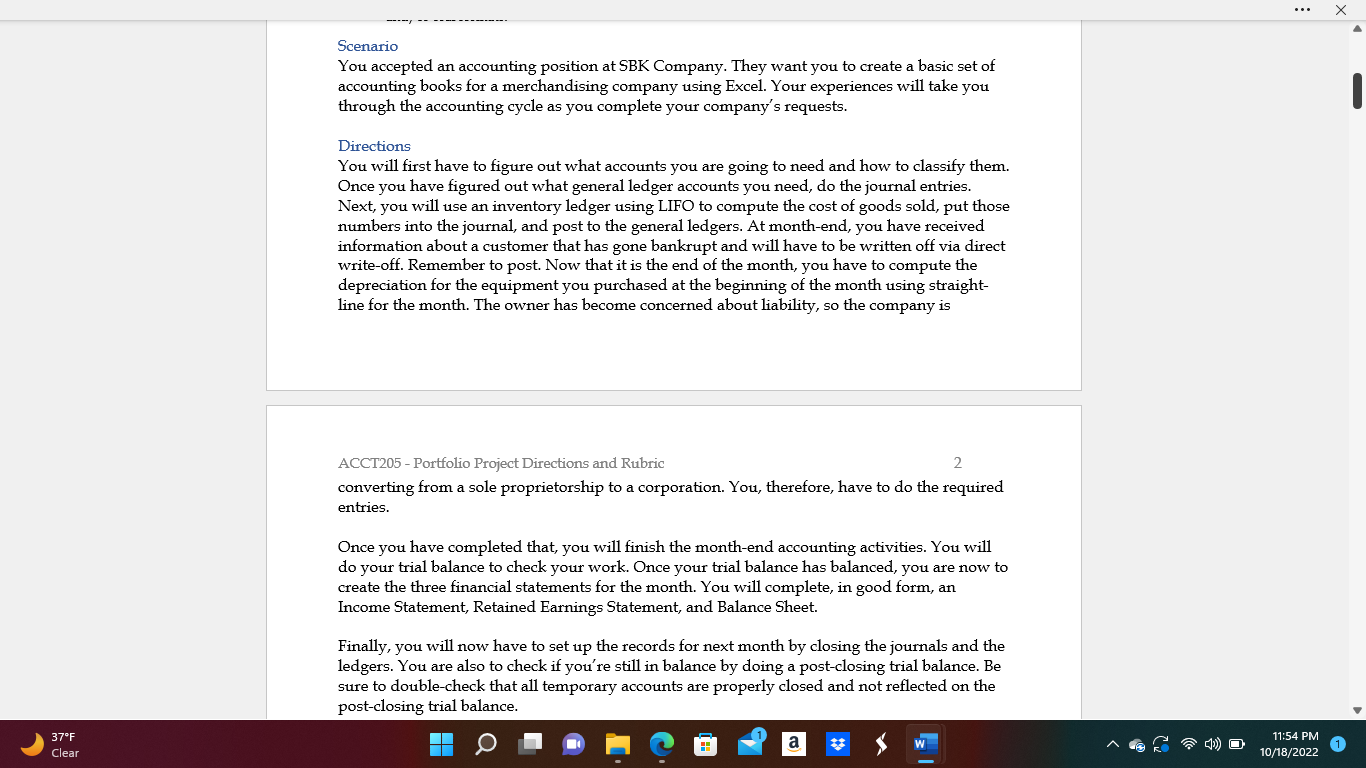 This is an accounting project. Could you please verify and tell me