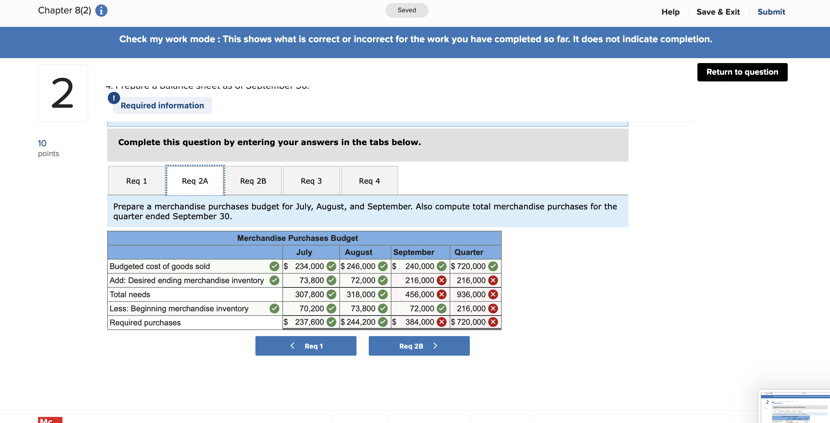 the work you have completed so far. It does not indicate completion.