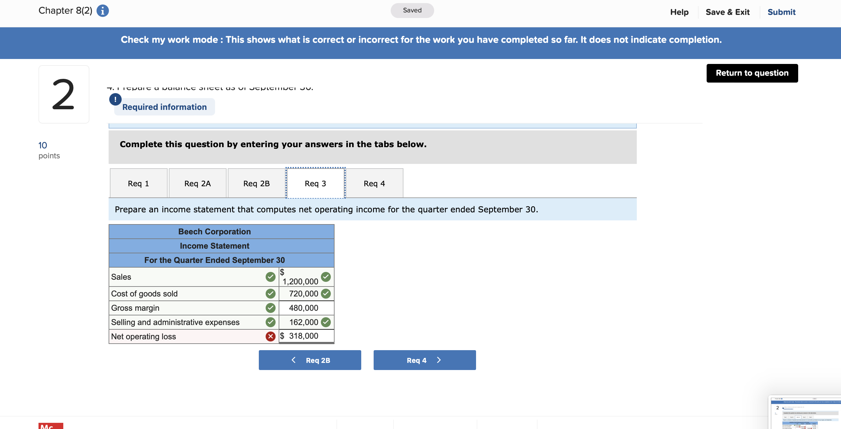 Disbursements; Income Statement; Balance Sheet [LO8-2, LO8-4, LO8-9, LO8-10] 10 [The following