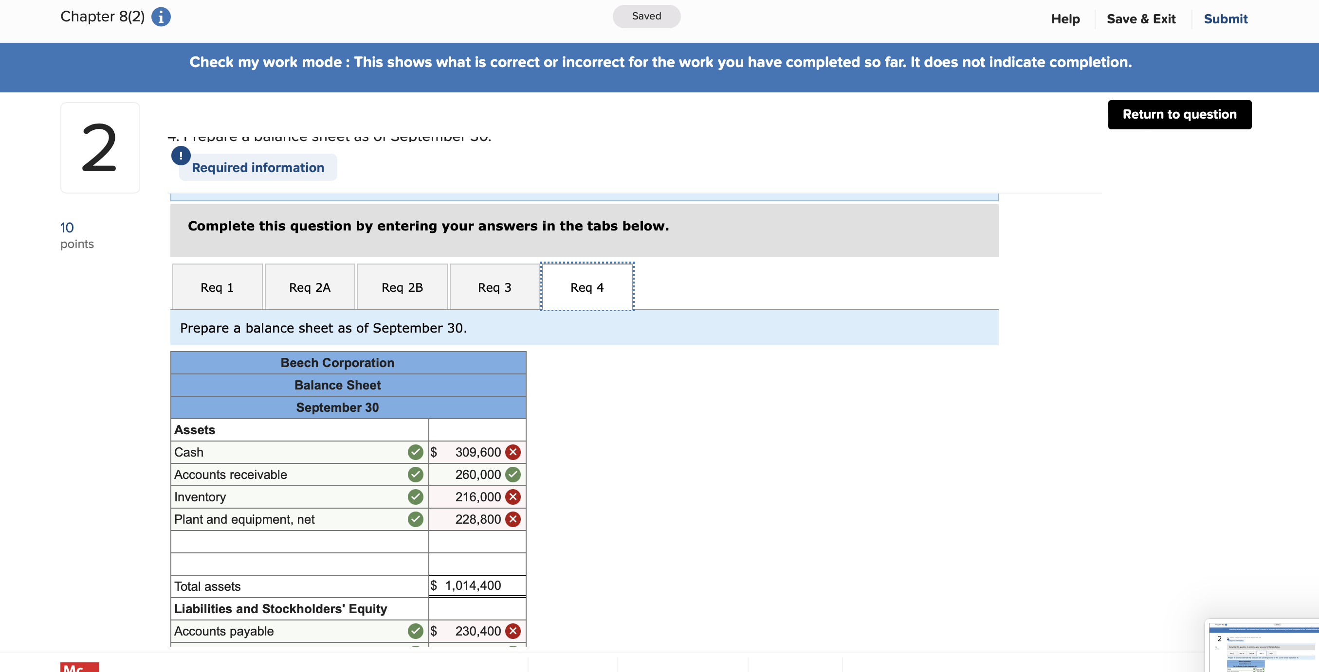 information applies to the questions displayed below.] points Beech Corporation is a