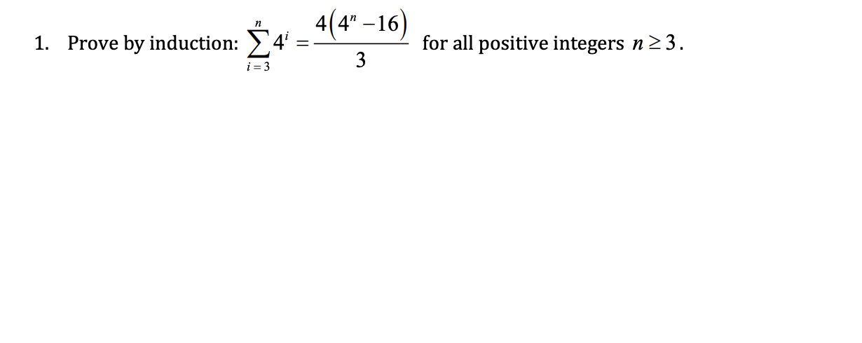 Vn E Z with n 2 1, P(n) , what fact is