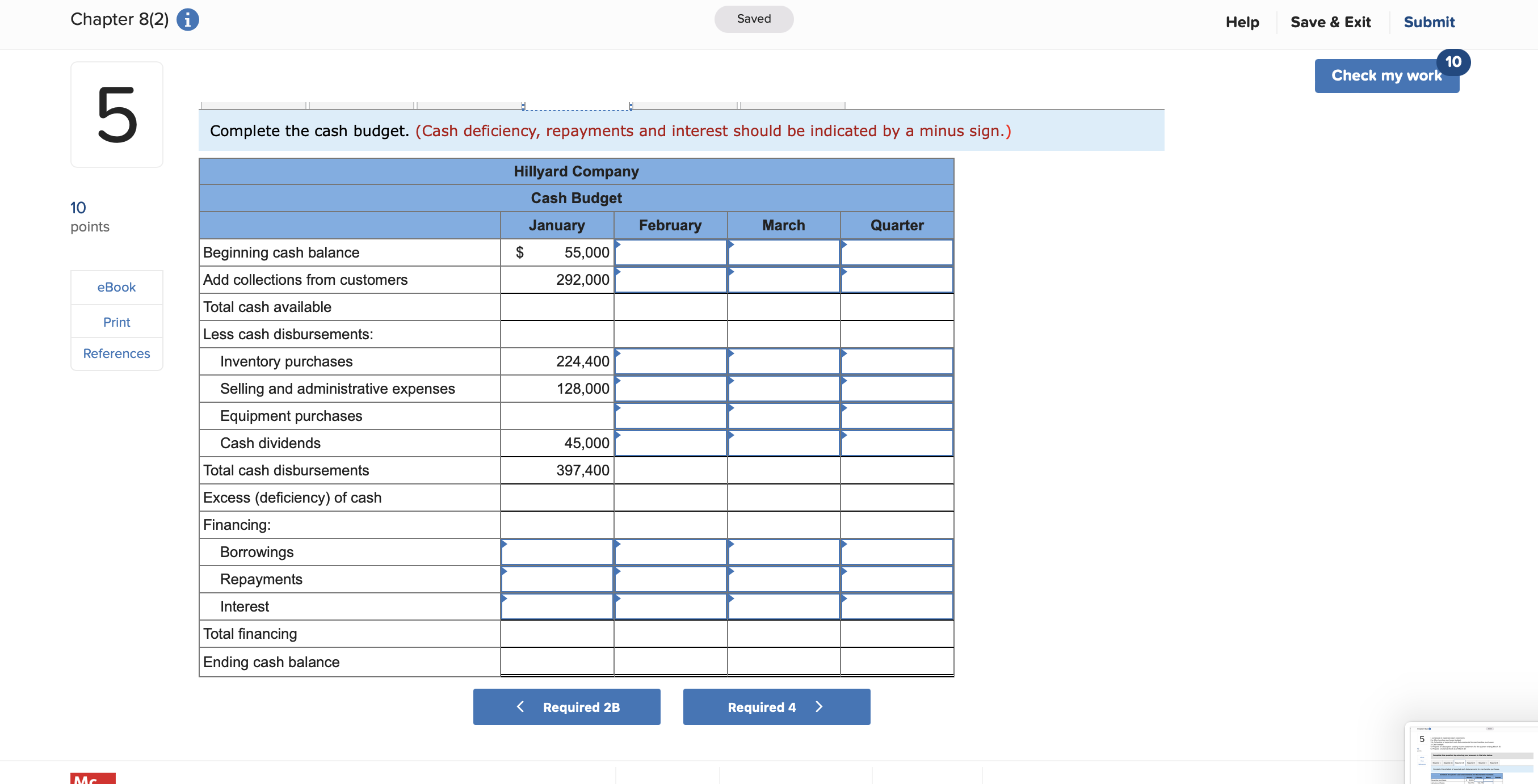 are on credit and all credit sales are collected. Each month's credit