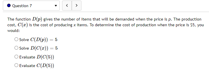 f(f (4) ) g(g(1)) =. Question 4 Let f(x) = and g(@)