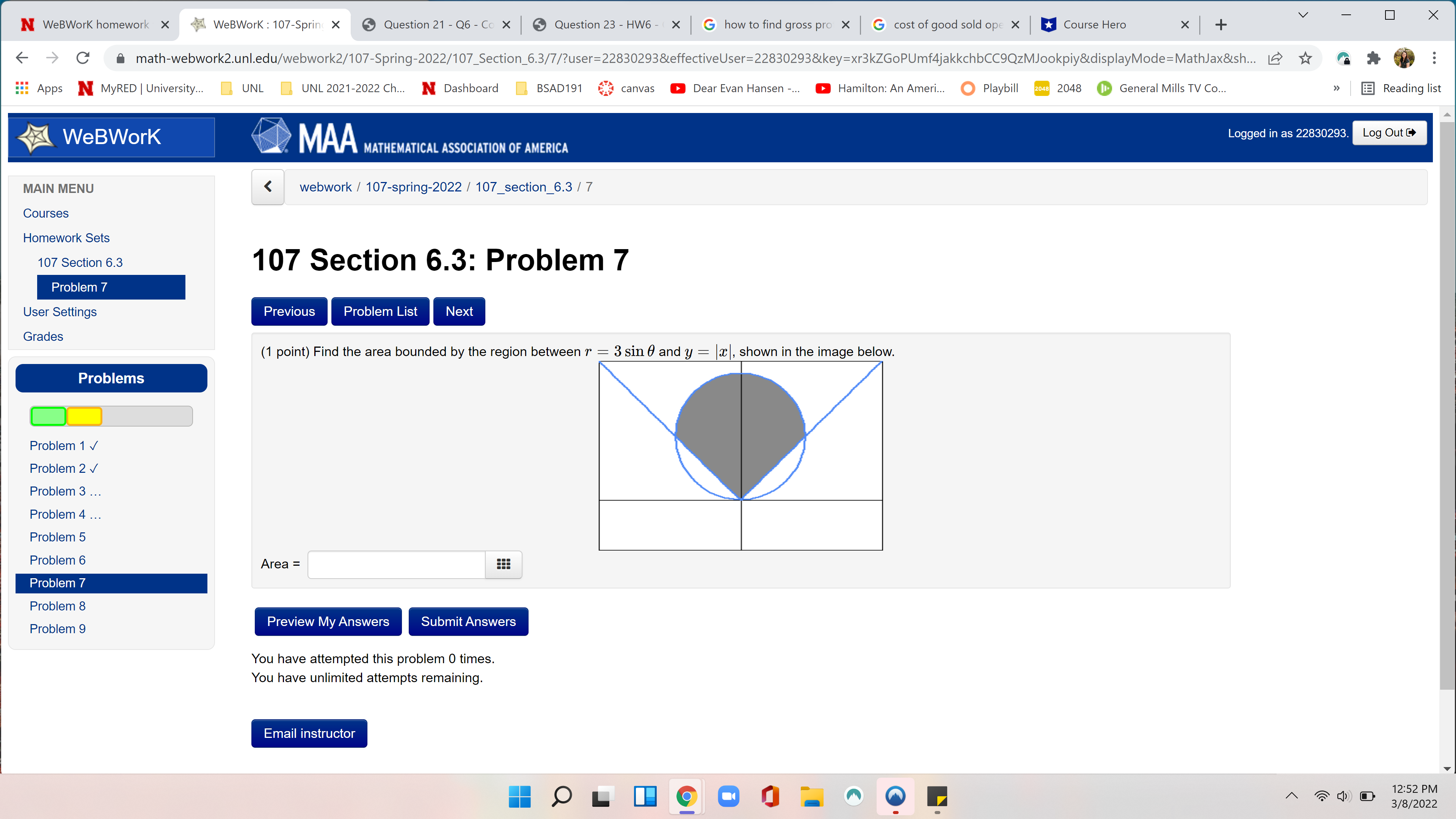 Question 21 - Q6 - Co X Question 23 - HW6 -