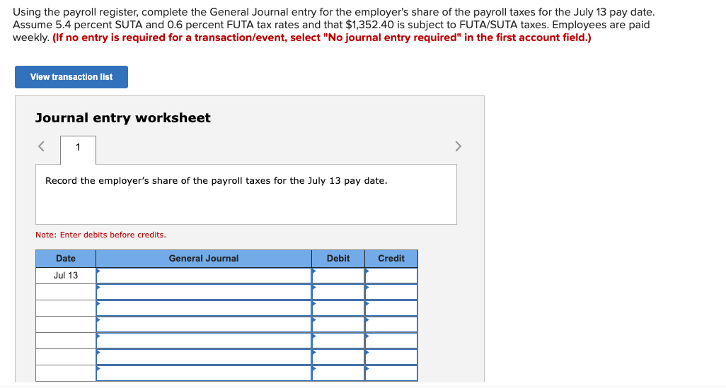 Social Security tax wage base. Total, prove, and rule the entries. Use