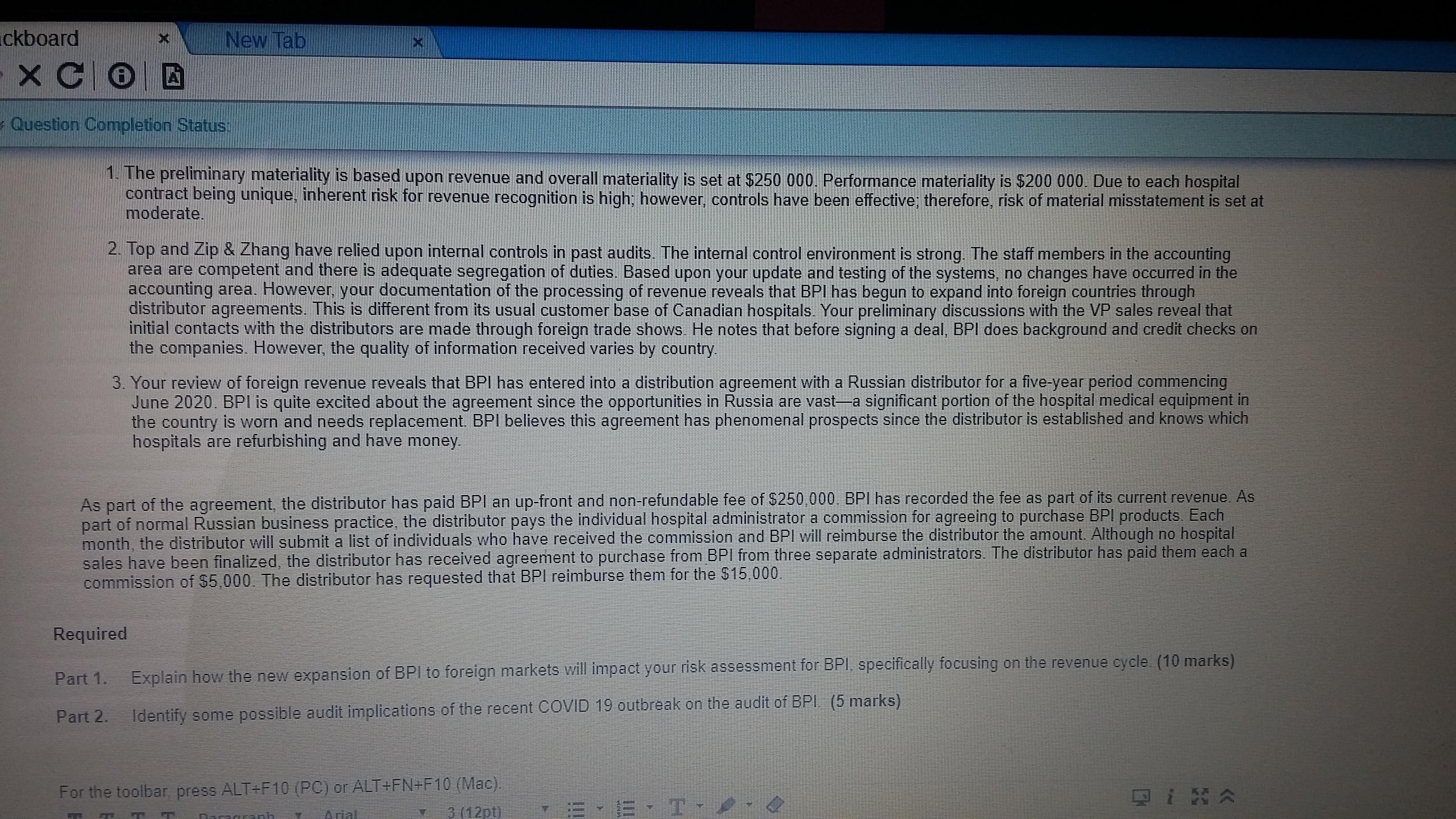 solution QUESTION 15 points BUSI 3170 Deferred Exam Questions 1 to print.pdf