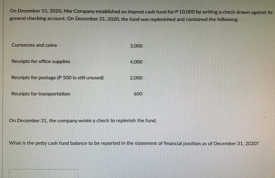 50,000 Current account - First Bank 4.000.000 Current account - Second Bank