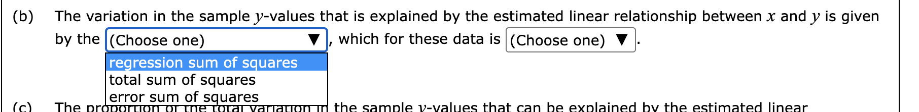 y =278.54-1.14x. _ A In the "Calculations" table are calculations involving the
