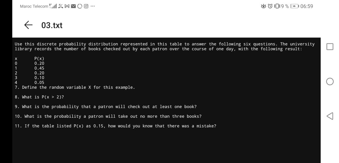 please Solve this question with proper explanation Maroc Telecom .| KMMOO ...
