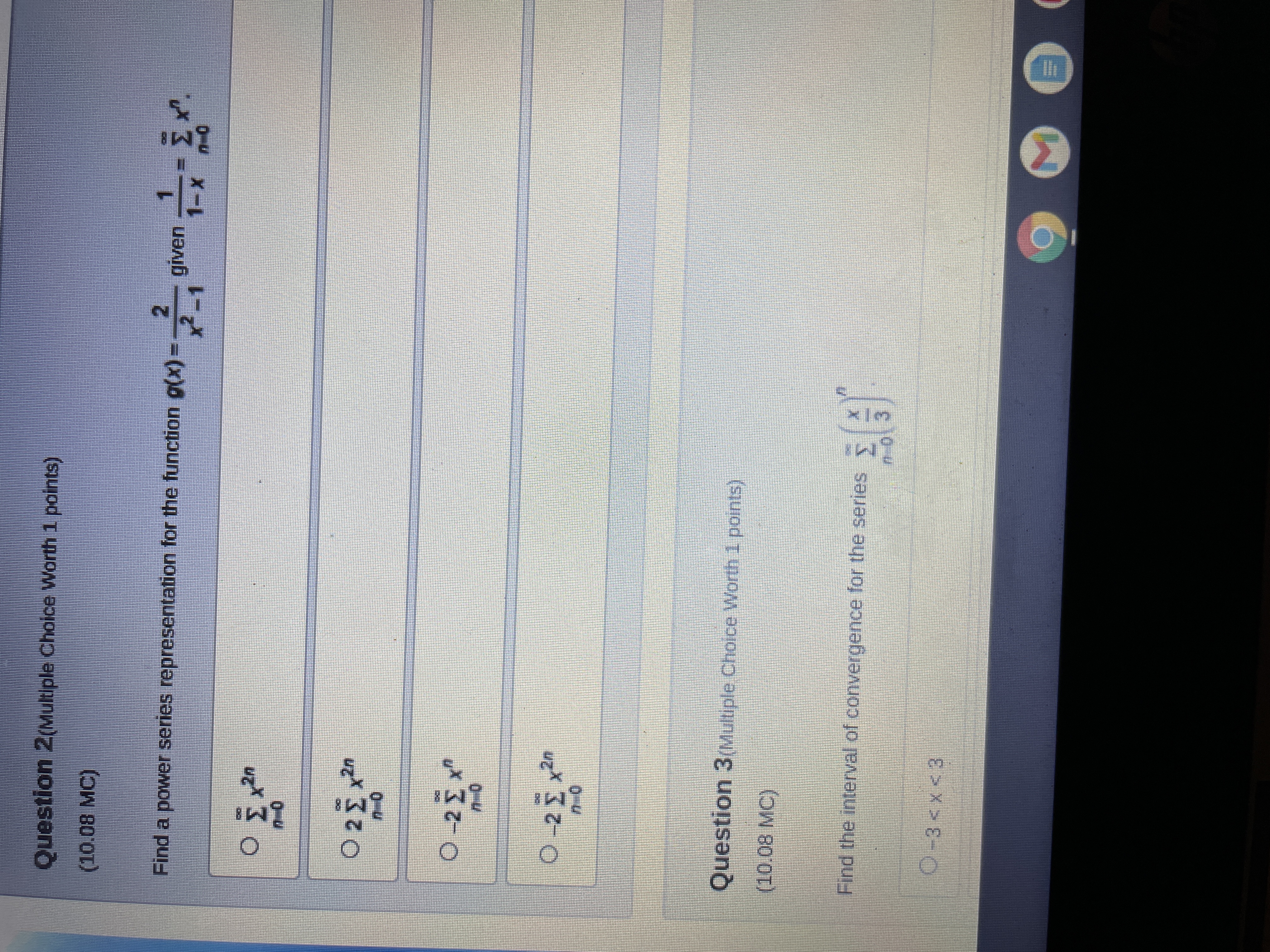 MC) Find a power ser ton gu- - givenQuestion 4(Multiple Choice Worth