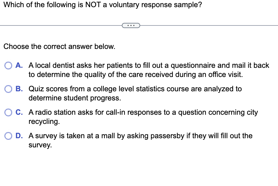 [such as 8 or 105] of test subjects (E Choose the correct
