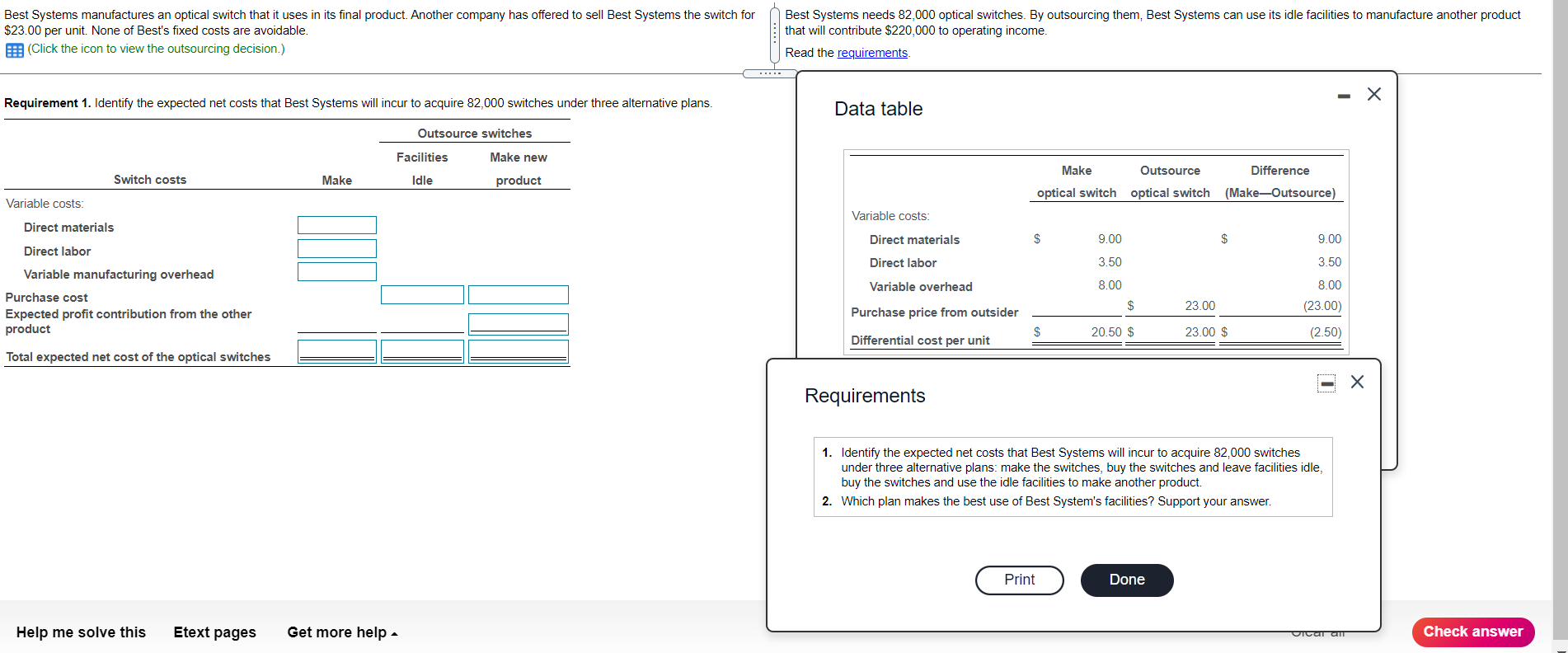 Best Systems manufactures an optical switch that it uses in its final