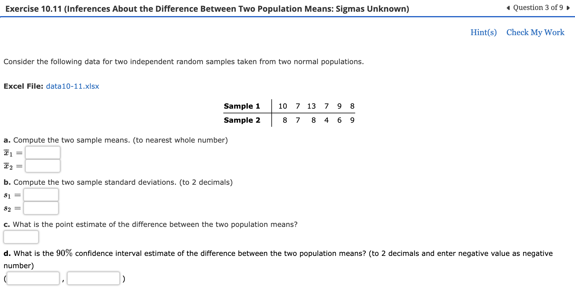 m = 40 El = 22.8 52 = 20.3 .91 = 2.1