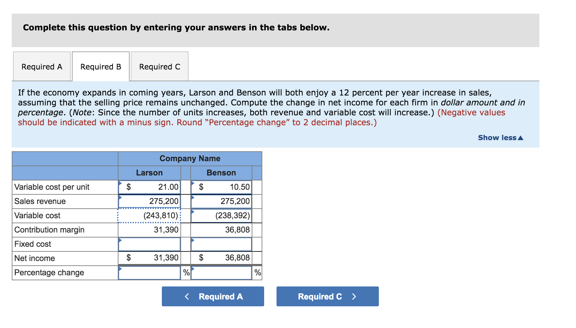 Vimka is a venture capitalist facing two alternative investment opportunities. He intends
